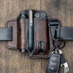 Wholesale Tactical Multi Tool Belt Leather Bag Holster Outdoor Camping Hunting