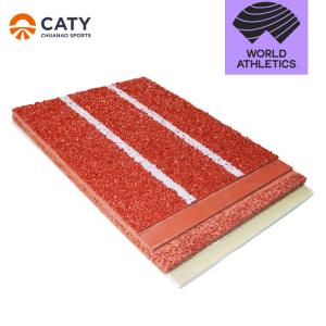 Wholesale Indoor &amp; Outdoor 8-13mm Spray Coated Sandwich Athletic Rubber Running Track Runways For Sport Flooring Jogging Track from china suppliers