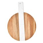 Kitchen round cutting board Marble acacia wood splicing cutting board with