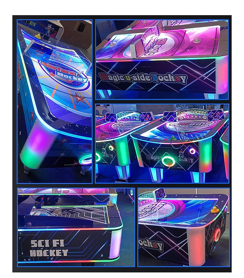 Tournament Choice Air Hockey Machine Table Electronic Scorer 4 Player