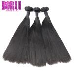 Funmi Silk Straight Double Drawn Human Hair High Grade Natural Color Hair Weft