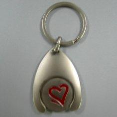 Wholesale Enamel Antique Brass Metal Promotional Keychain / keyrings with Clip from china suppliers
