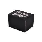 Black Red Gift Cosmetic Packaging Box Double Sided Printing Glossy Lamination