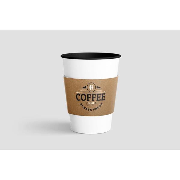 Coffee Disposable Paper Cup Holder Paper Coffee Custom Cup Sleeve