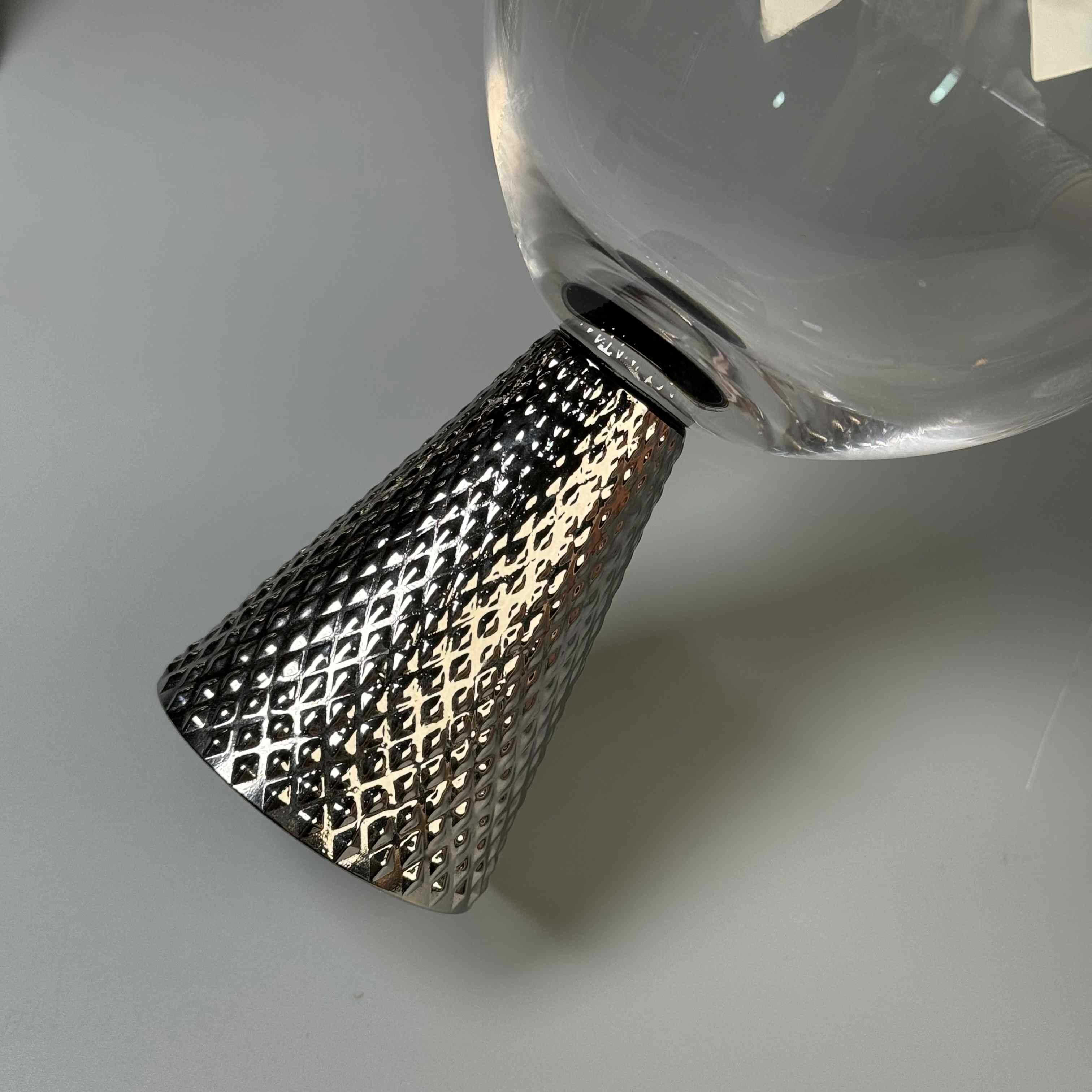 Electroplate Diamond Base Wine Glass Set