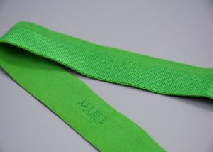 Wholesale Double Sided Jacquard Logo Flat Elastic Cord For Garments Customised from china suppliers