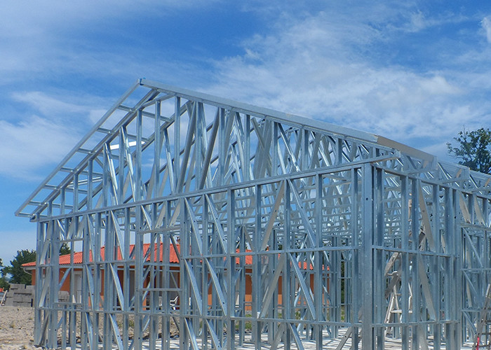 White Prefab Light Steel Frame Structure Frame Modern Mobile Homes
