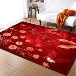 Non Skid 3D Printed Rugs 100*120cm Living Spaces Area Rugs