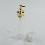 Plastic Cap Luxury 24mm UV Plating Gold Color Lotion Dispenser Pump for Acrylic