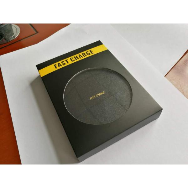 Urtra slim round Qi Fast Wireless Charging desktop charger for all cell phones and mobiles