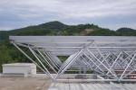 Construction Space Frame Prefabricated Steel Structure Toll Station Canopy