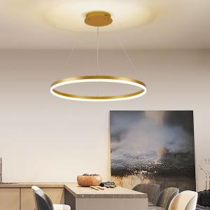 Wholesale Aluminium Acrylic Modern Ceiling LED Ring Chandelier Lighting For Dining Room from china suppliers