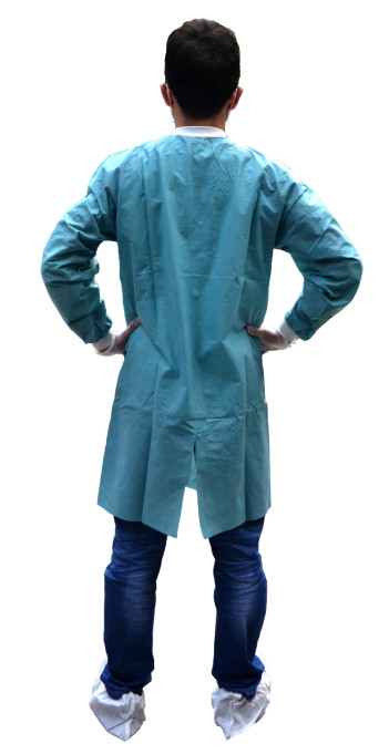 Customized Unisex Waterproof Non Woven Disposable White Lab Coats