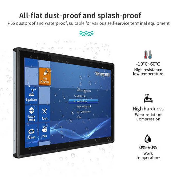 Outdoor Industrial Touch Screen Display IP65 IP67 IP68 Waterproof