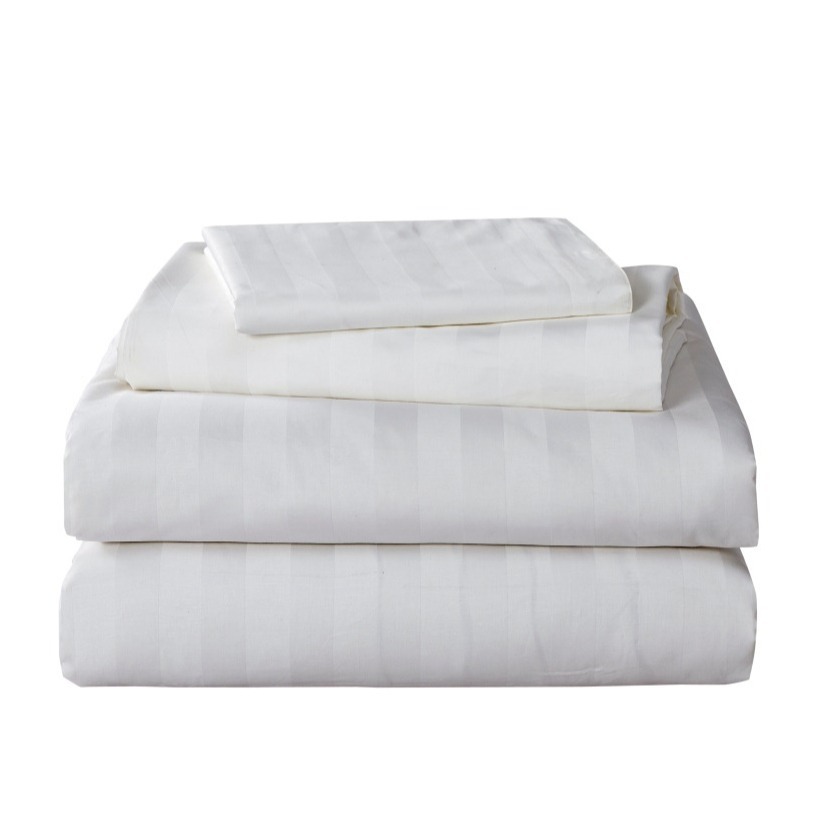 Sustainable Grade A Cotton Bedding Set Linen Flat Bed Sheet Sets