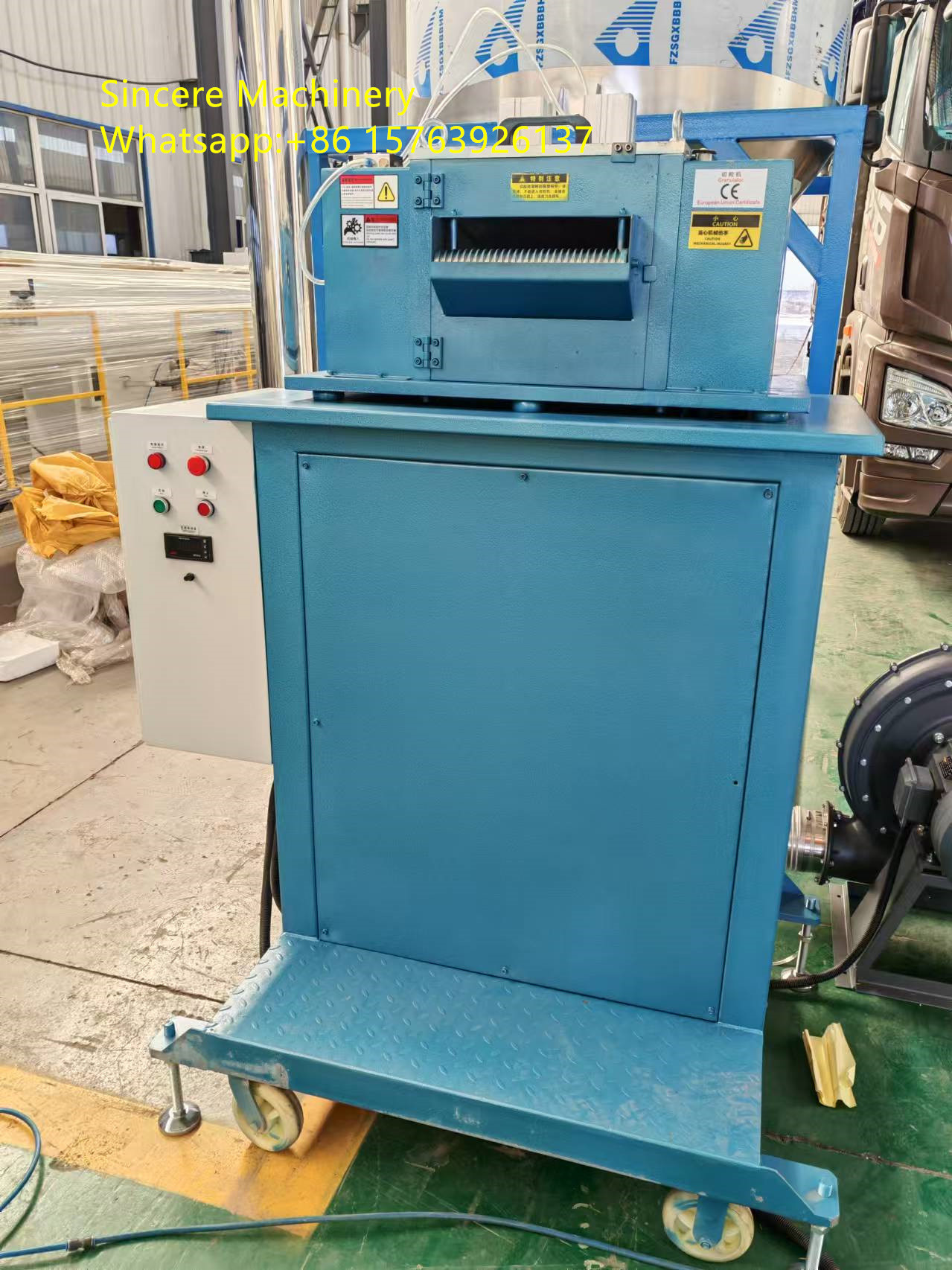 PE HDPE PP HIPS PC PMMA Plastic Granulator Machine Fully Automatic
