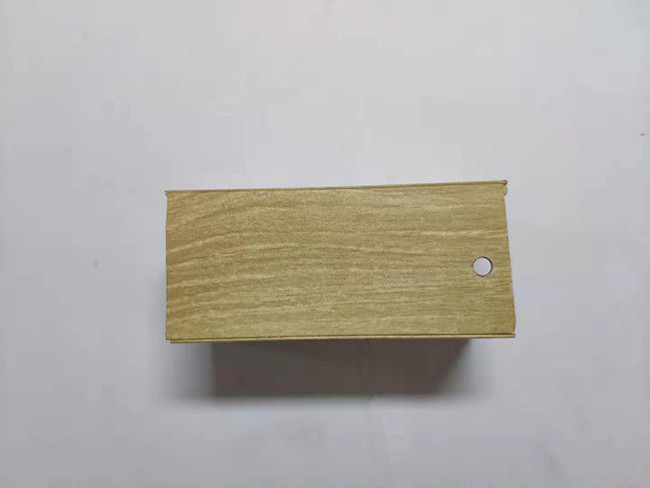 Yellow Wood Grain Custom Extruded Aluminum Enclosures For Buckle Beam