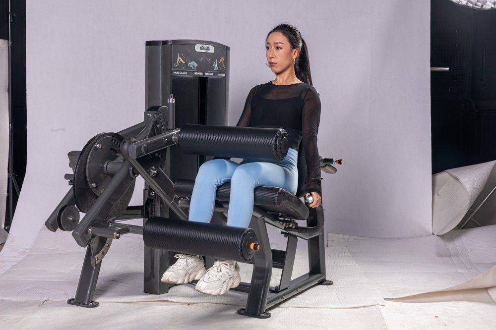 Commercial Gym Strength Training 2 Functions Pin Loaded Seated Leg Curl Machine