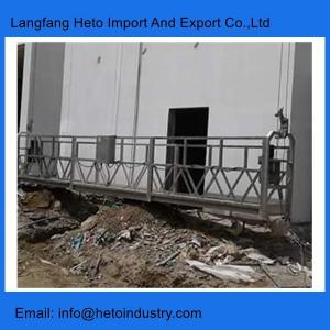 Wholesale Philippines galvanized steel ZLP800 temporary gondola working platform building maintenance unit from china suppliers