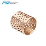 Oil Lubricated CuSn8P0.3 Wrapped Bronze Bushing Thin Wall With Through Oil Holes