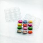 Clear PVC/PET blister macaron packaging