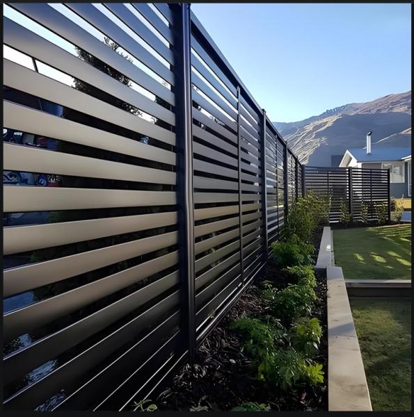 Customizable Metal Security Wall Fence , Outdoor Decoration Metal Garden Privacy