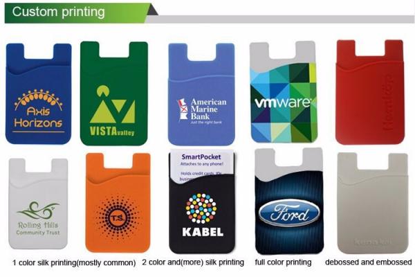Universal Silicone 3M Adhesive Sticker Pouch Credit Card Case Holder Pocket Sleeve for iPhone 6s 6 5s 5 Samsung Galaxy S