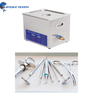 Wholesale SUS304 Tank Ultrasonic Dental Instrument Cleaner 10L Mechanical Control from china suppliers