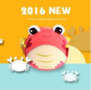 Wholesale Waterproof Kids Shoulder Bag Crab Pattern , Cute Sling Bag For Girls from china suppliers