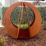 Gnee Garden Large Corten Steel Planters Decorative Outdoor