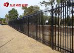 Heavy Duty 2 Rail40X40X2.5mm Wall Thick School Steel Garrison Fence Panel 1800mm