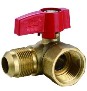 Wholesale YomteY Brass Angle Ball Valve Flare×Flare from china suppliers