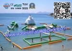 Cool Inflatable Floating Water Park for Lake , Promotion Family Resort With