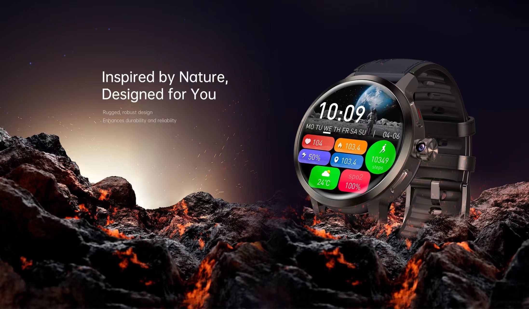 DM82 Sim Card Smart Watch 1.75 Inch AMOLED HD Camera Global Version Android System