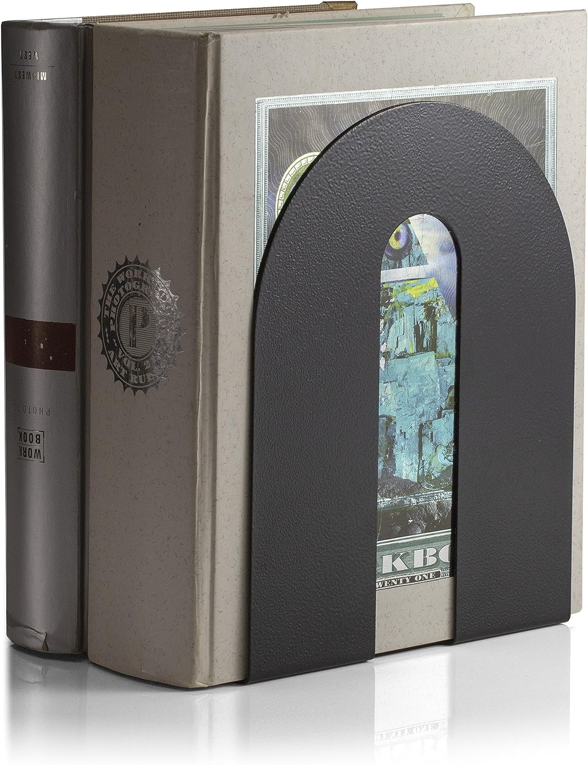 Steel Book Stopper Table Stand Book Organizer with Heavy Duty ISO9001 Rohs CE Material