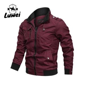 Wholesale Custom Collar Chaqueta Moto Trench Cagoul Utility Manteau Zipper Male Outerwear Windbreaker Jackets Coats from china suppliers