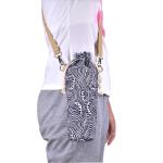 Neck Strap Cotton Canvas Wine Bottle Carry Bag