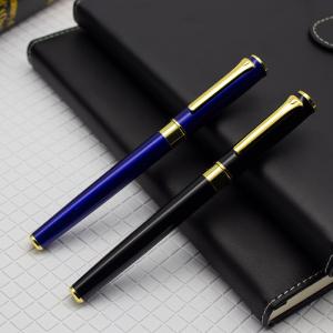Wholesale 0.5mm Metal Roller Ball Pen Business Gift Advertising Neutral Pen With Cap from china suppliers