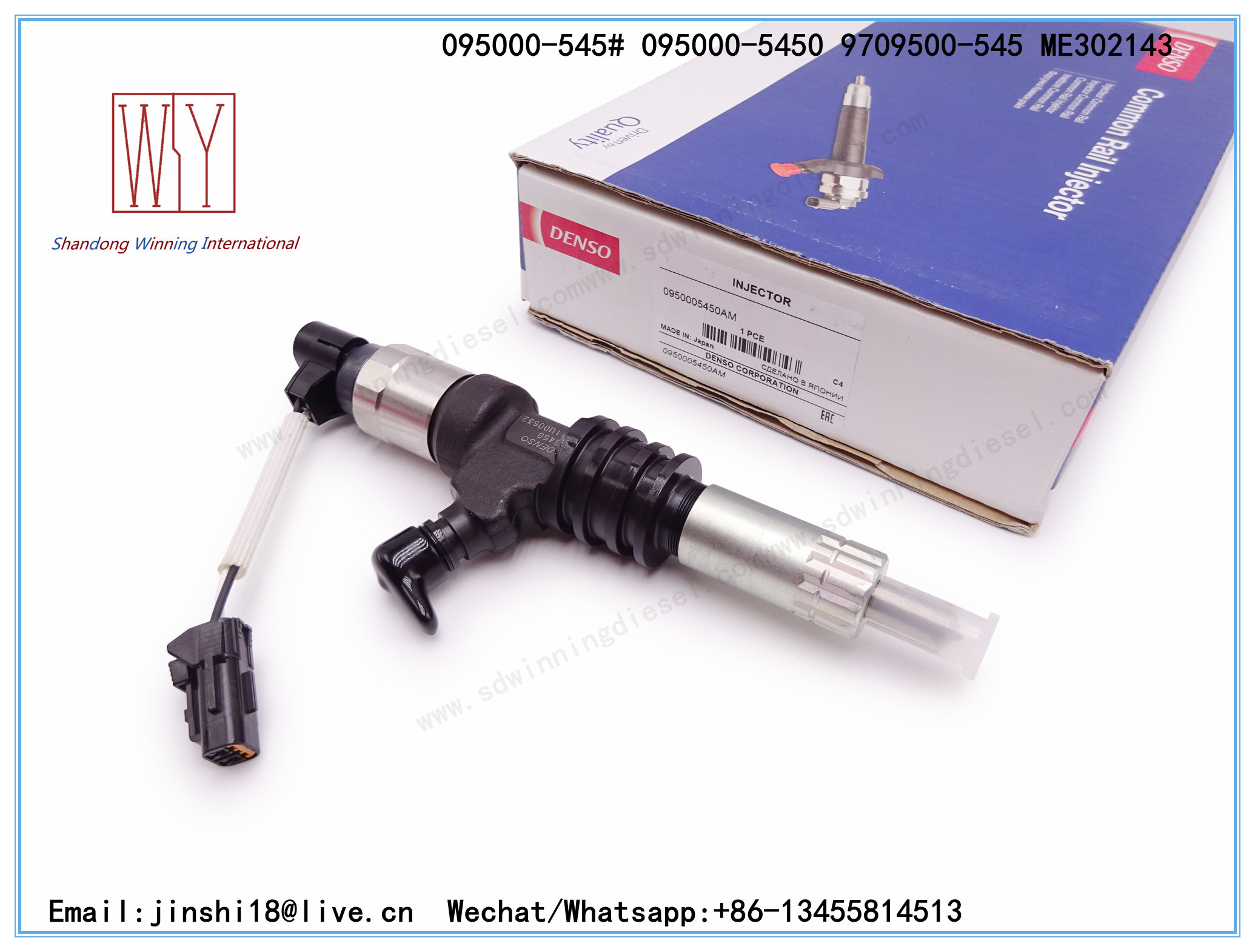 DENSO GENUINE AND BRAND NEW DIESEL COMMON RAIL FUEL INJECTOR 095000-5450 095000-5452 9709500-545 ME302143 0950005450
