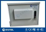 19 Inch 9U Internal Dimension Outdoor Telecom Cabinet With Two AC220V 50Hz Fans
