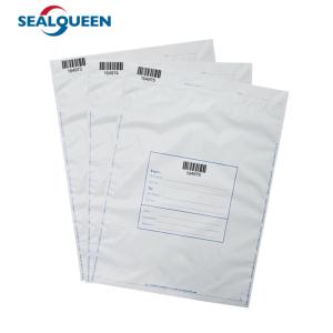 Wholesale Plastic Tamper Evident Deposit Bag Custom Logo Security Courier Shipping Bag from china suppliers