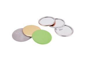 Wholesale ABS Glass Makeup Mirror Foldable 11mm Round Compact Mirror Logo PU Leather from china suppliers