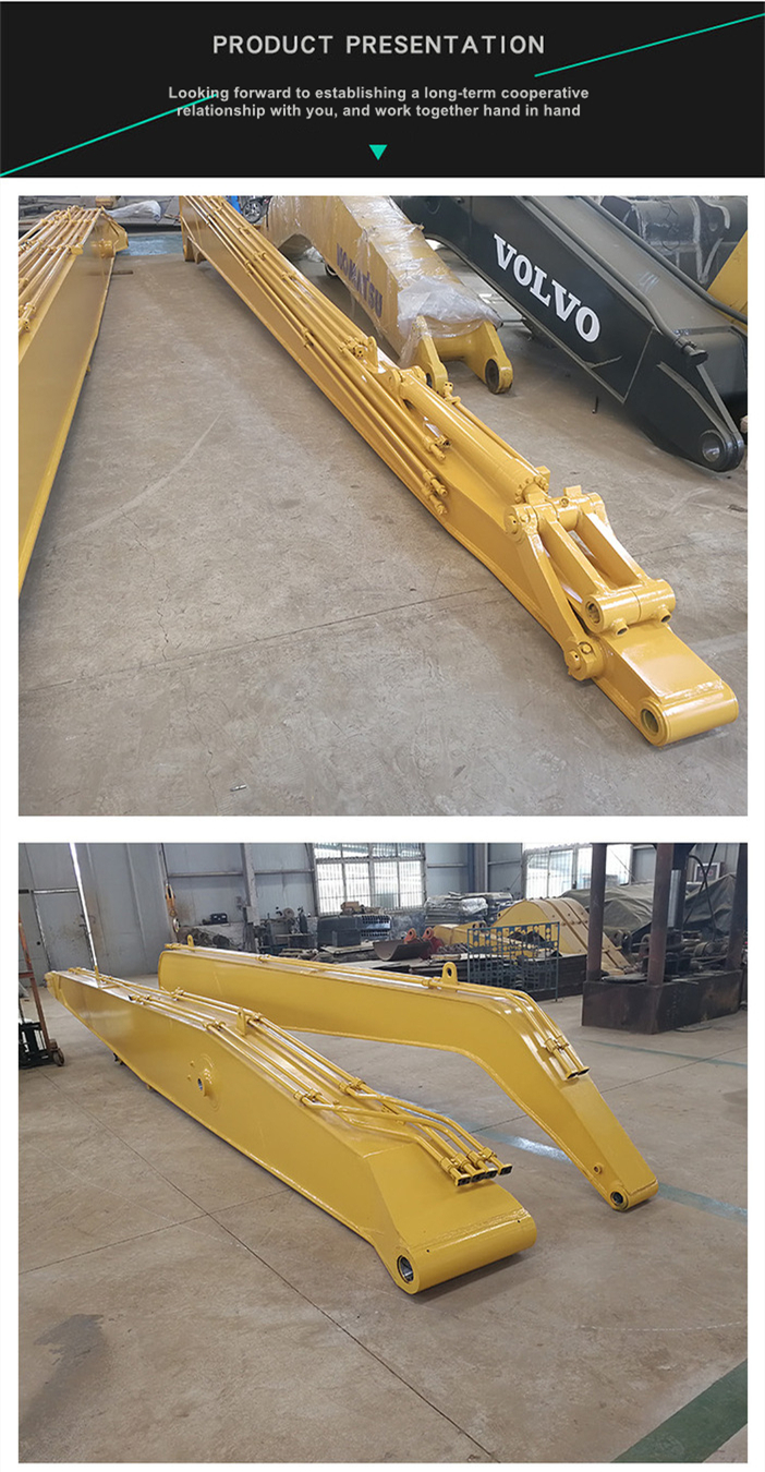 Custom Extended Excavator Long Reach Boom 7m - 30m Swing Digger Arm