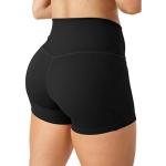 210gsm Women'S High Waisted Biker Shorts Cross Waist Workout Yoga Shorts