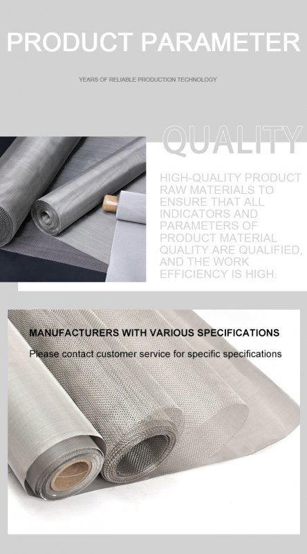 Smooth Surface Stainless Steel Filter Mesh Wear Resistant