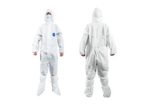 Wholesale Waterproof Breathable Disposable Medical Coverall Hood Design XS-XXXL Size from china suppliers