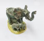 Enamel Elephant Trinket Jewelry Decorative Box elephant shaped jewelry box for