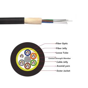 Wholesale Water Resistant 48 Core 500m Span OFC ADSS Fiber Optic Cable from china suppliers