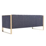 Event wedding tufted long back sofa 3 seaters upholstered sofa armrest with