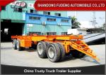 30 - 50 TonTowing Draw Bar Trailer Flat Bed / Chassis Shape Fuwa / BPW Axle